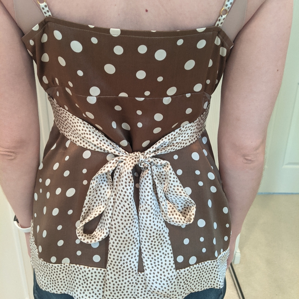 Inc International Concepts brown and cream top - Picture 2 of 4